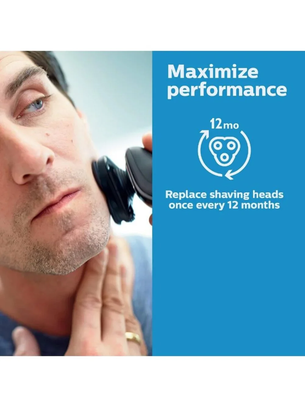 Genuine Replacement Shaver Heads for Smooth Shaving, 3 Pack